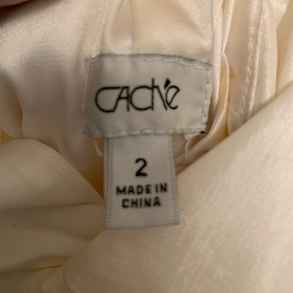 White Caché ruched one shoulder with cut out back - Picture 5 of 5